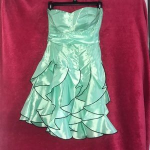 Mint Green Strapless Dress